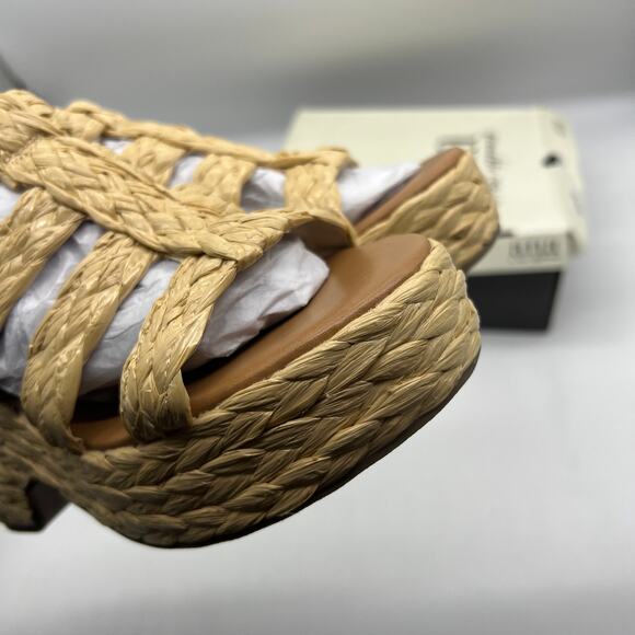 a.n.a Womens Merlin Wedge Sandals Brown Natural Size 7.5M - Picture 11 of 15